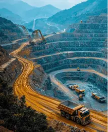 Large scale mining operation