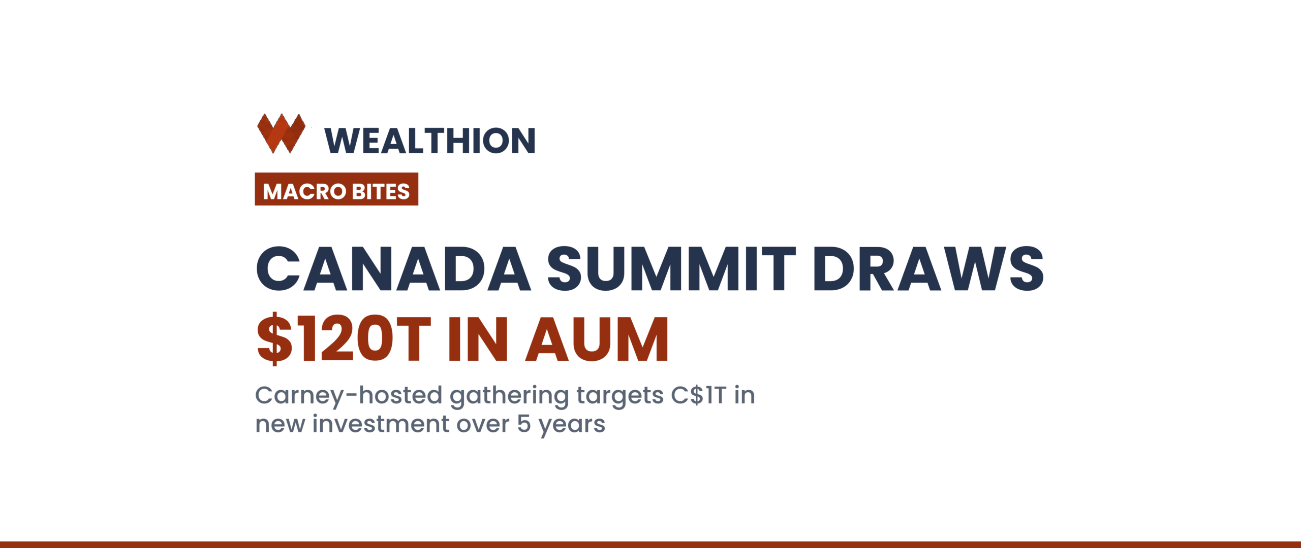 Wealthion Macro Bites – Canada’s New Investment Summit Draws $120 Trillion in Assets Under Management