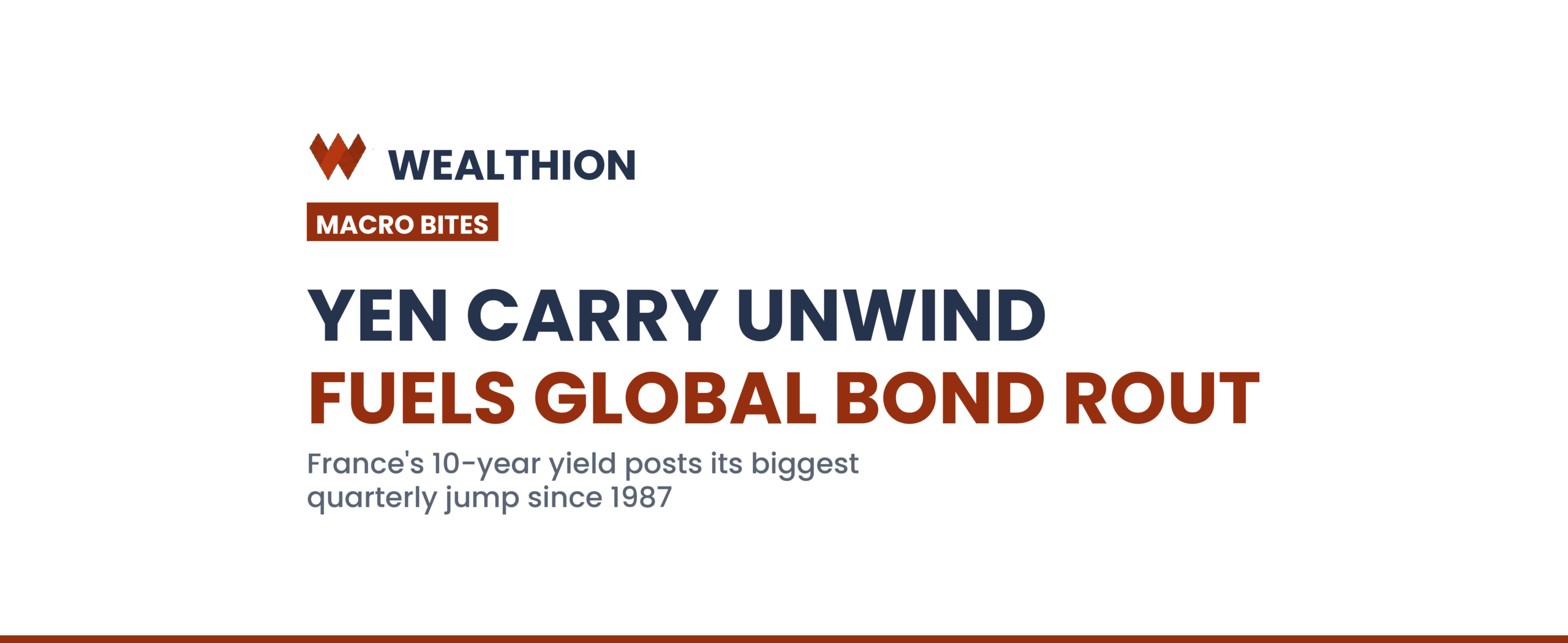 Wealthion Macro Bites – How the Yen Carry Trade Unwind Is Driving a Global Bond Rout